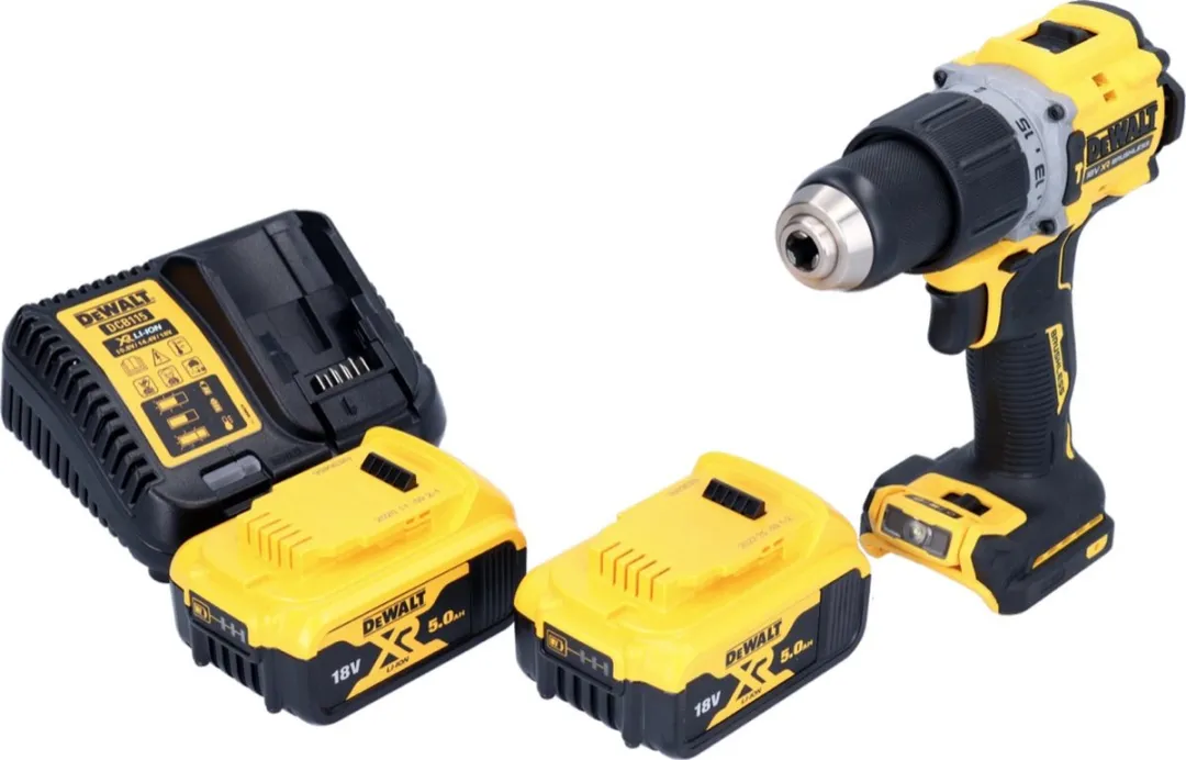DeWalt DCD805P2 Klopboormachine 18V 90Nm - 2x 5.0Ah Accu + Lader - afbeelding 2 van 5