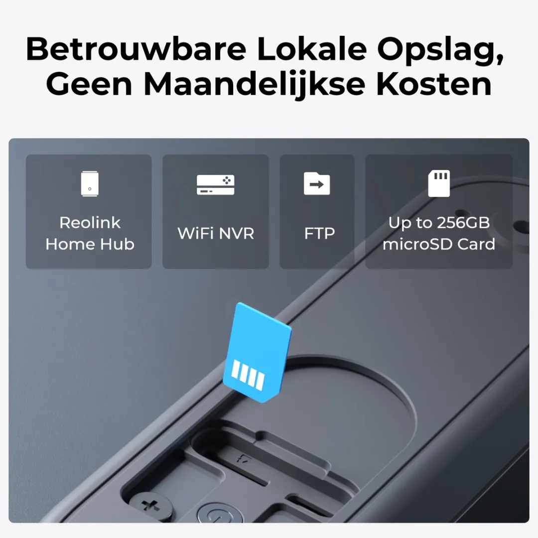 Reolink D340B Videodeurbel - 4MP - Wit