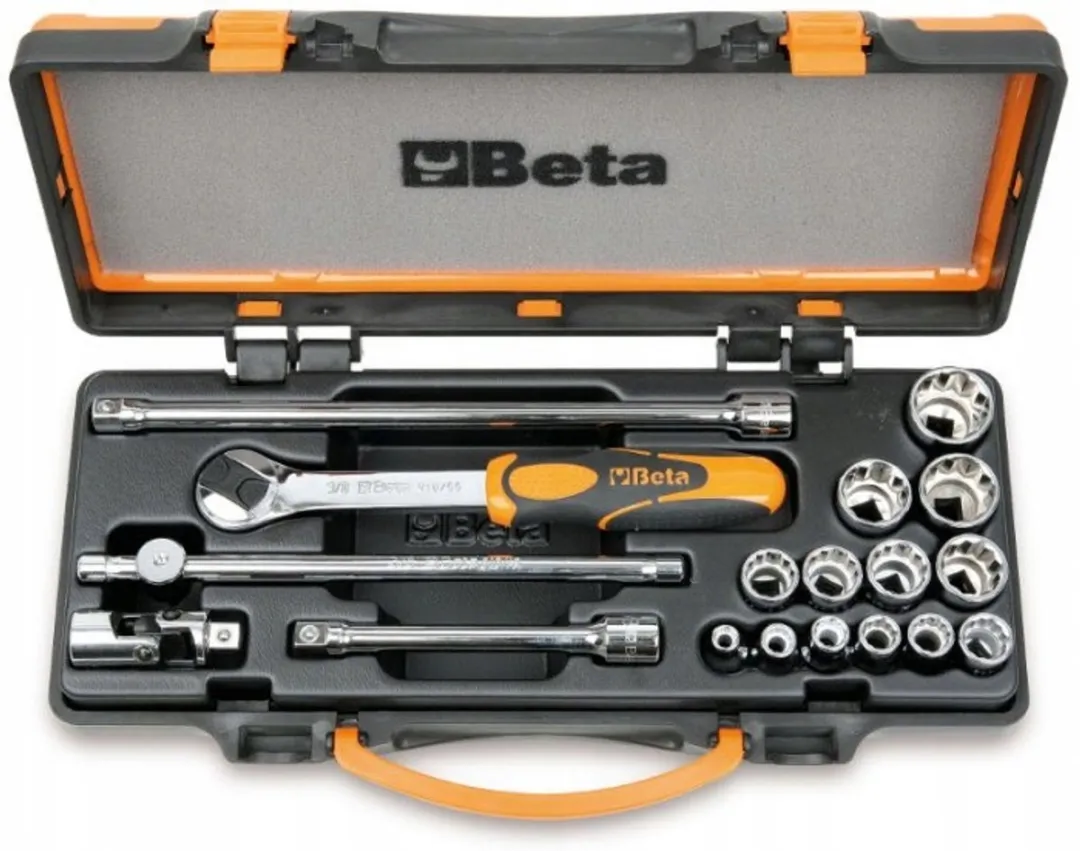 Beta 12-hoekige Doppenset 18-delig 3/8"