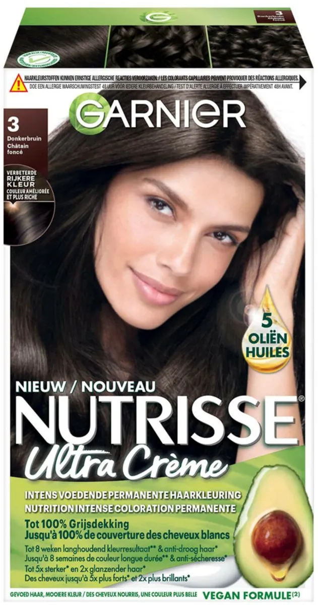 Garnier Nutrisse Ultra Crème Haarkleuring Donkerbruin 824ml