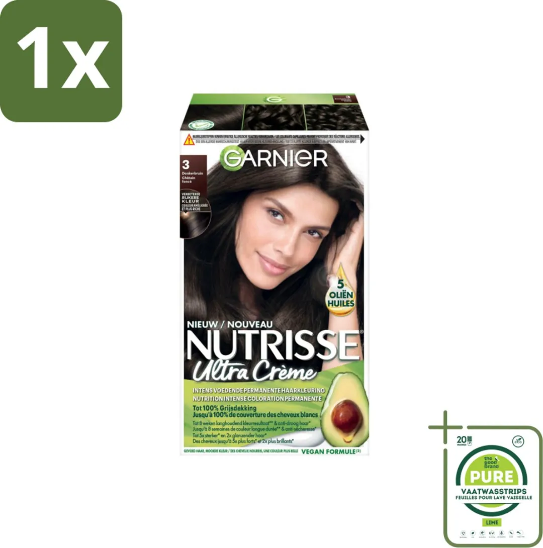Garnier Nutrisse Ultra Crème Haarkleuring Donkerbruin 824ml