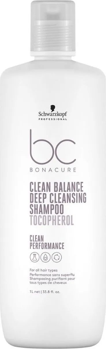 Schwarzkopf Bonacure Clean Balance Deep Cleansing Shampoo 1000ml