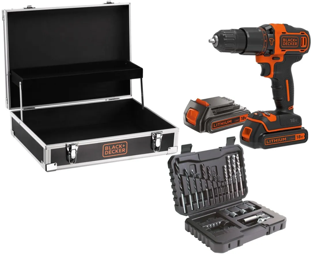 BLACK+DECKER BDCHD18B2FC-QW Schroef-/klopboormachine