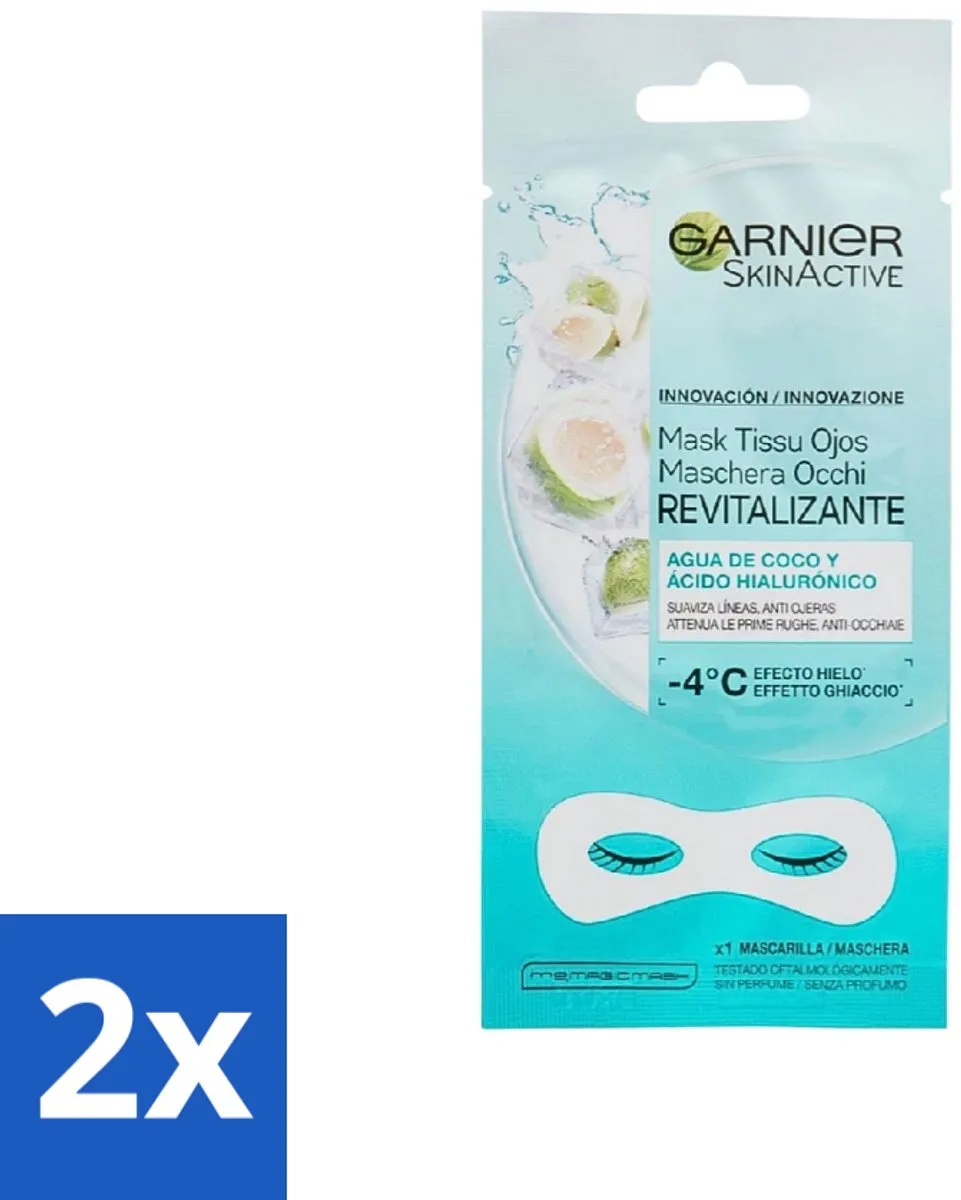 Garnier SkinActive Revitaliserend Oogmasker - 2 Stuks