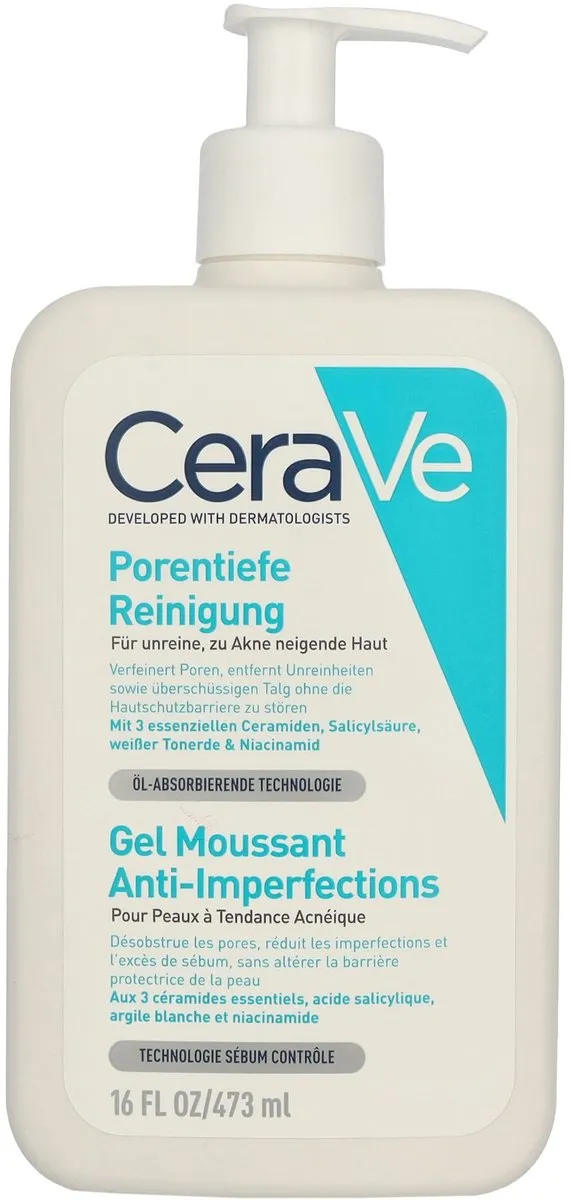 CeraVe Anti-Onzuiverheden Reinigingsgel 2% Salicylzuur 473ml - afbeelding 6 van 6