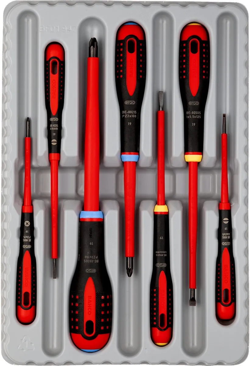 Bahco BE-9888S Schroevendraaierset 7-delig - PZ