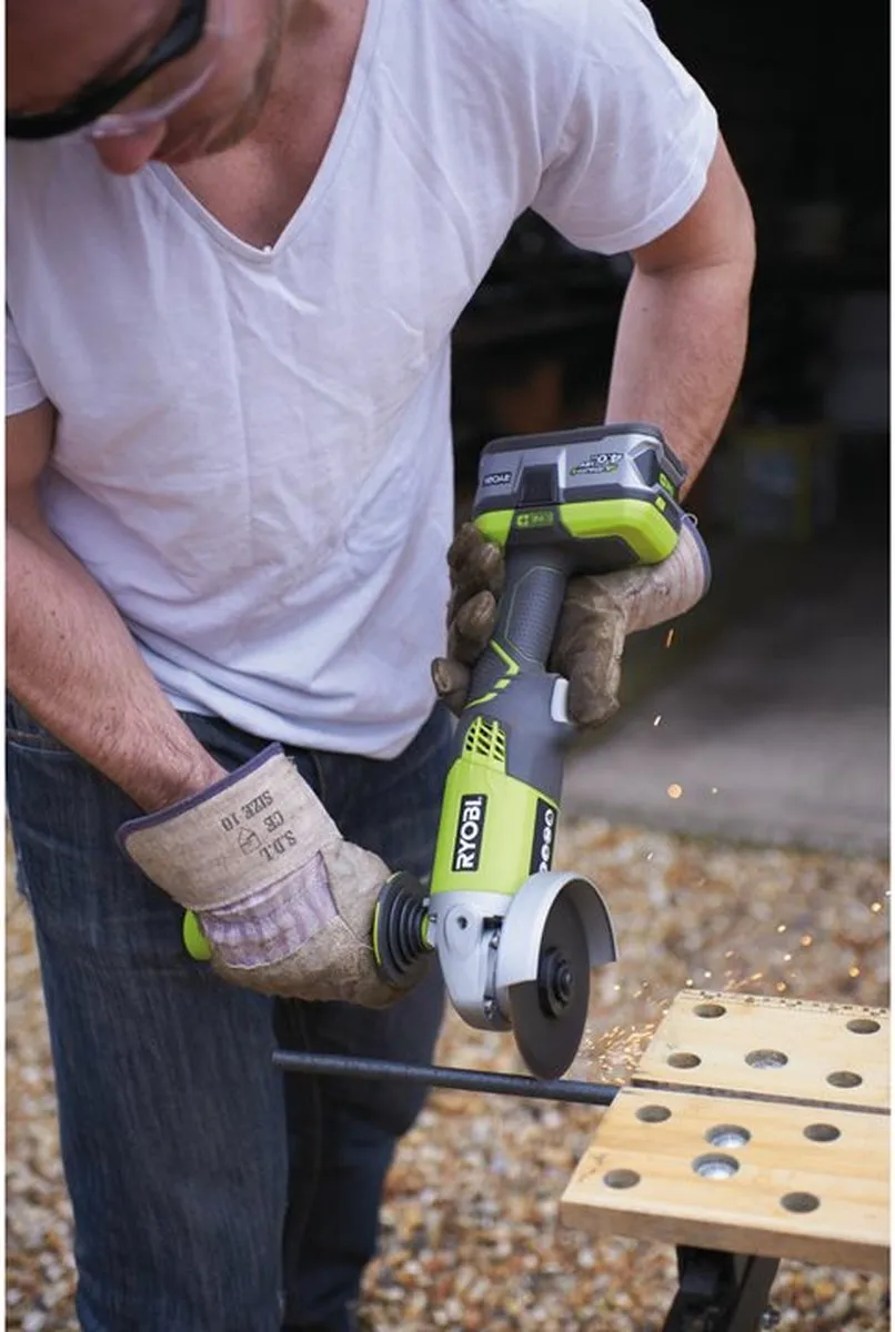 Ryobi ONE+ R18AG-0 Haakse Slijpmachine 115mm