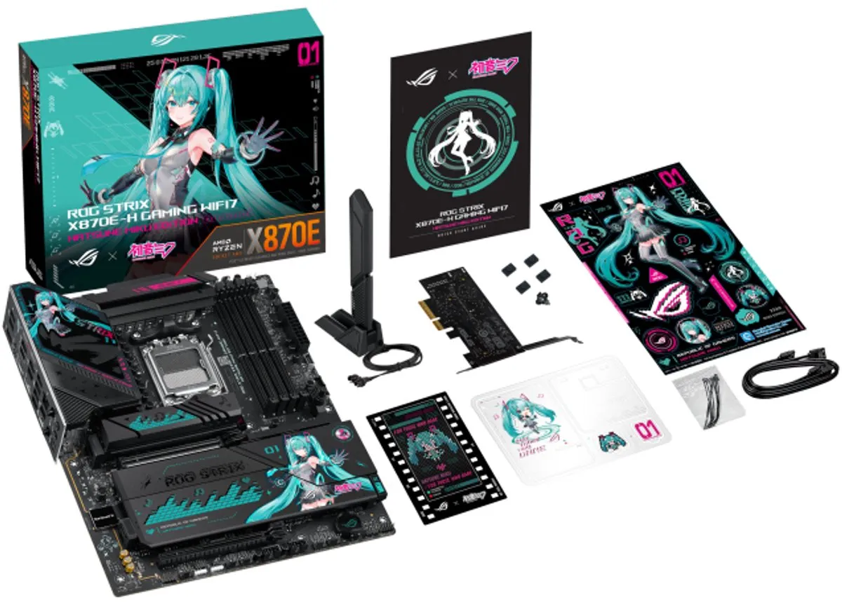 ASUS ROG Strix X870E-H Hatsune Miku Edition - AM5 Wi-Fi 7