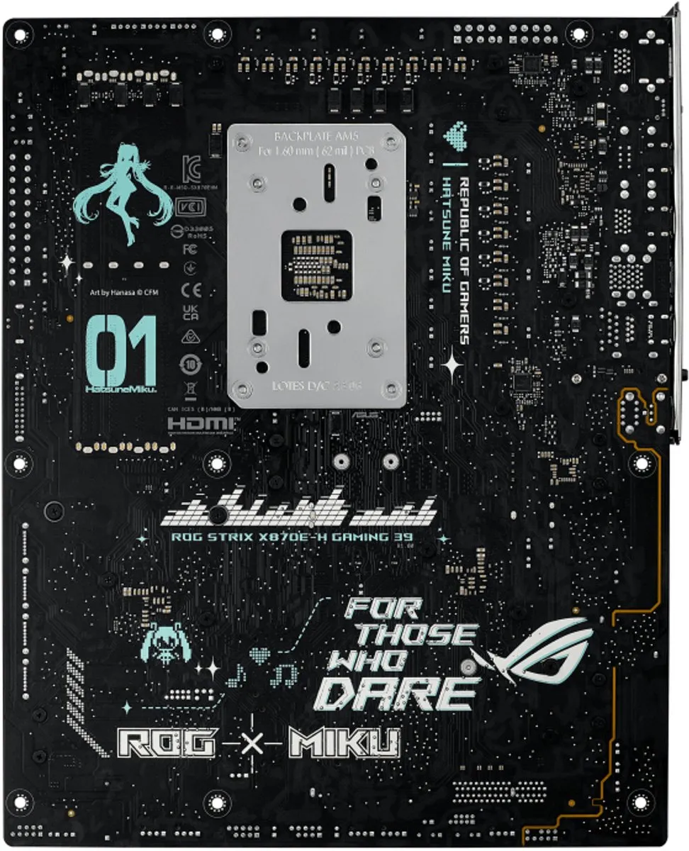 ASUS ROG Strix X870E-H Hatsune Miku Edition - AM5 Wi-Fi 7