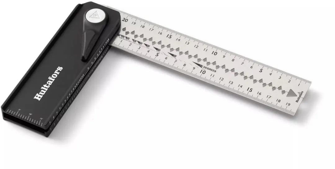 Hultafors Quattro Zwaaihaak QBS 25 - 2-in-1 Winkelhaak - Zwart/Zilver