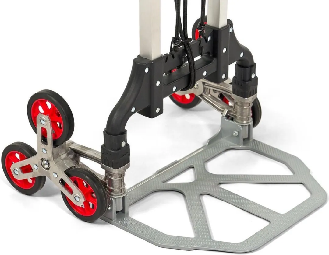 HBM Opvouwbare Steekwagen 75 Kg - Trappen - Rood
