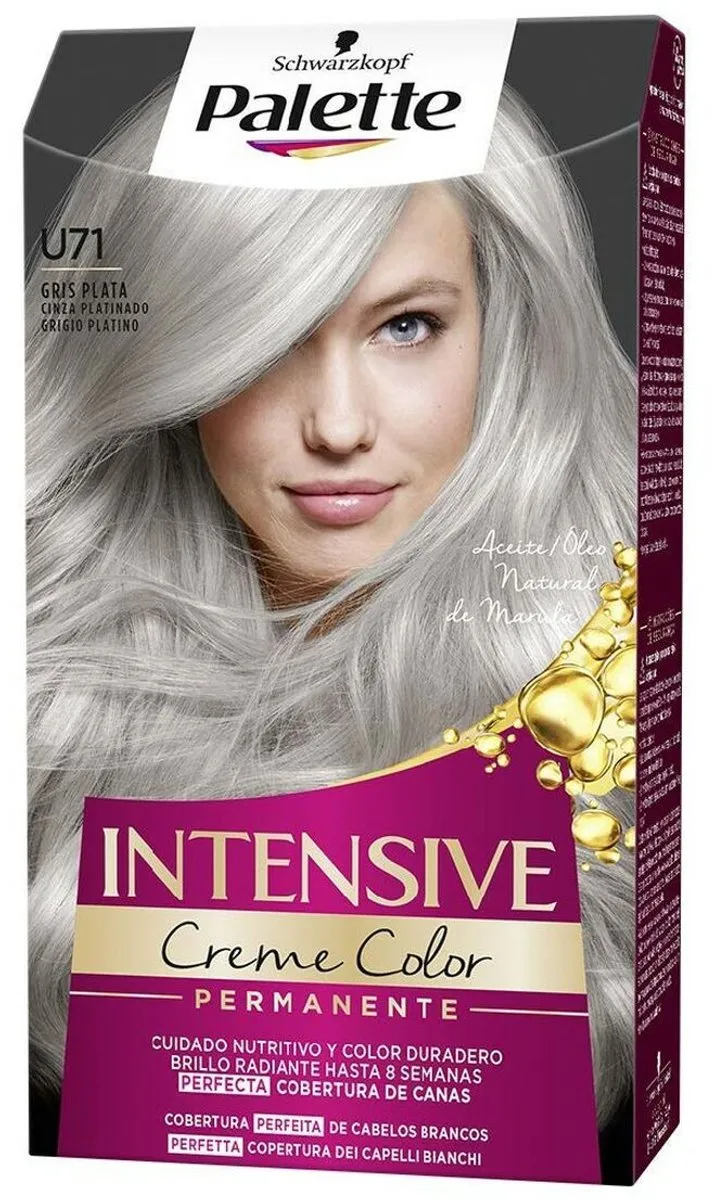 Schwarzkopf Poly Palette U71 Haarverf 115ml - Puur Zilvergrijs