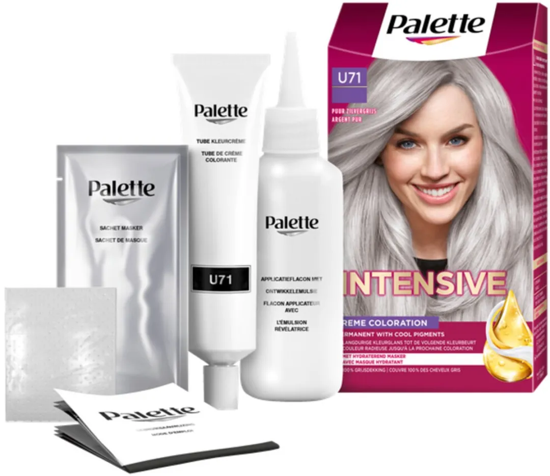 Schwarzkopf Poly Palette U71 Haarverf 115ml - Puur Zilvergrijs