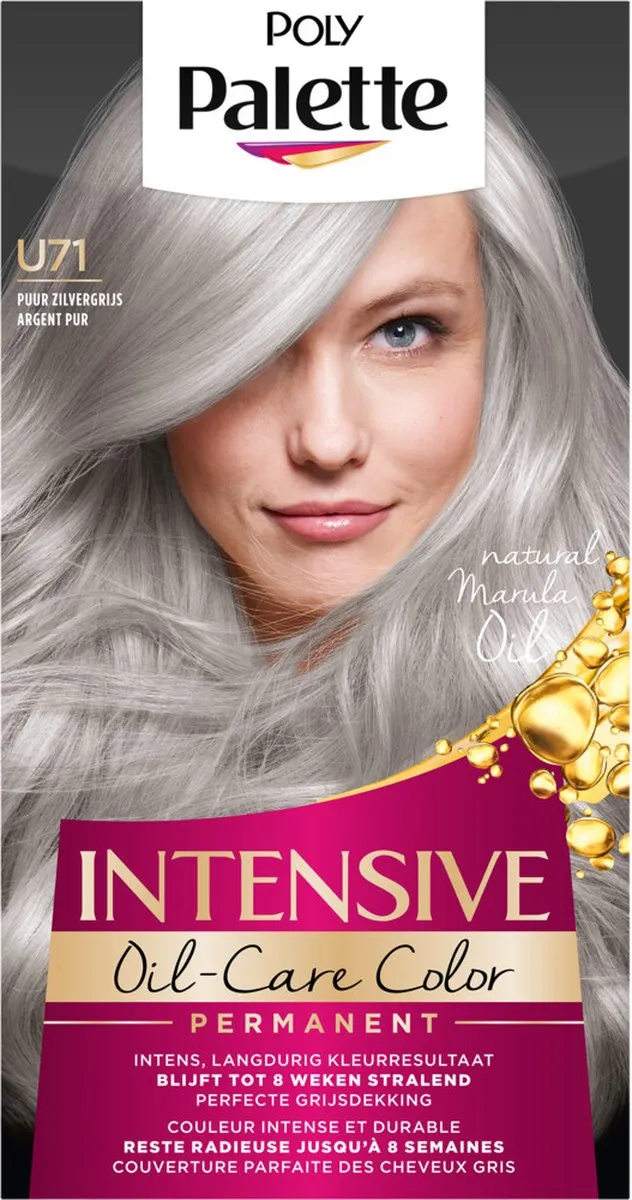 Schwarzkopf Poly Palette U71 Haarverf 115ml - Puur Zilvergrijs