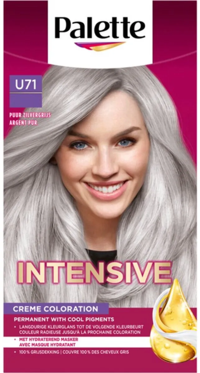 Schwarzkopf Poly Palette U71 Haarverf 115ml - Puur Zilvergrijs