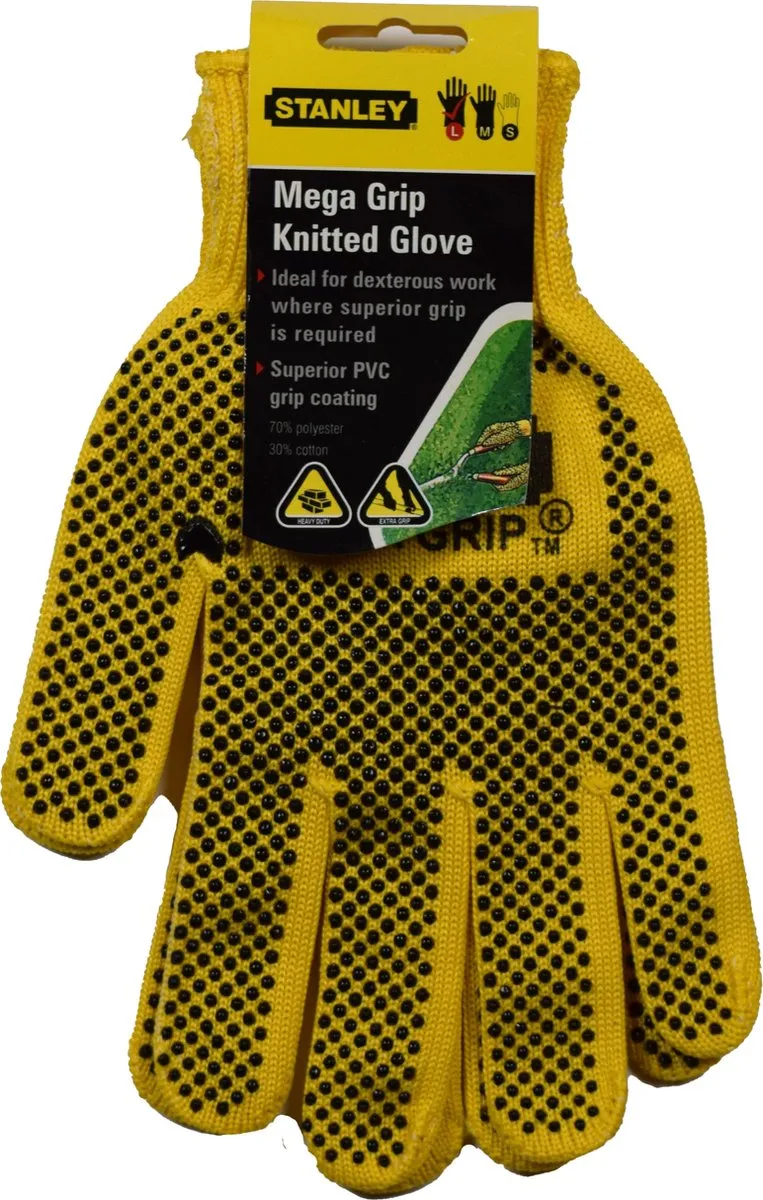 Stanley Mega Grip Werkhandschoenen L - 3 Stuks