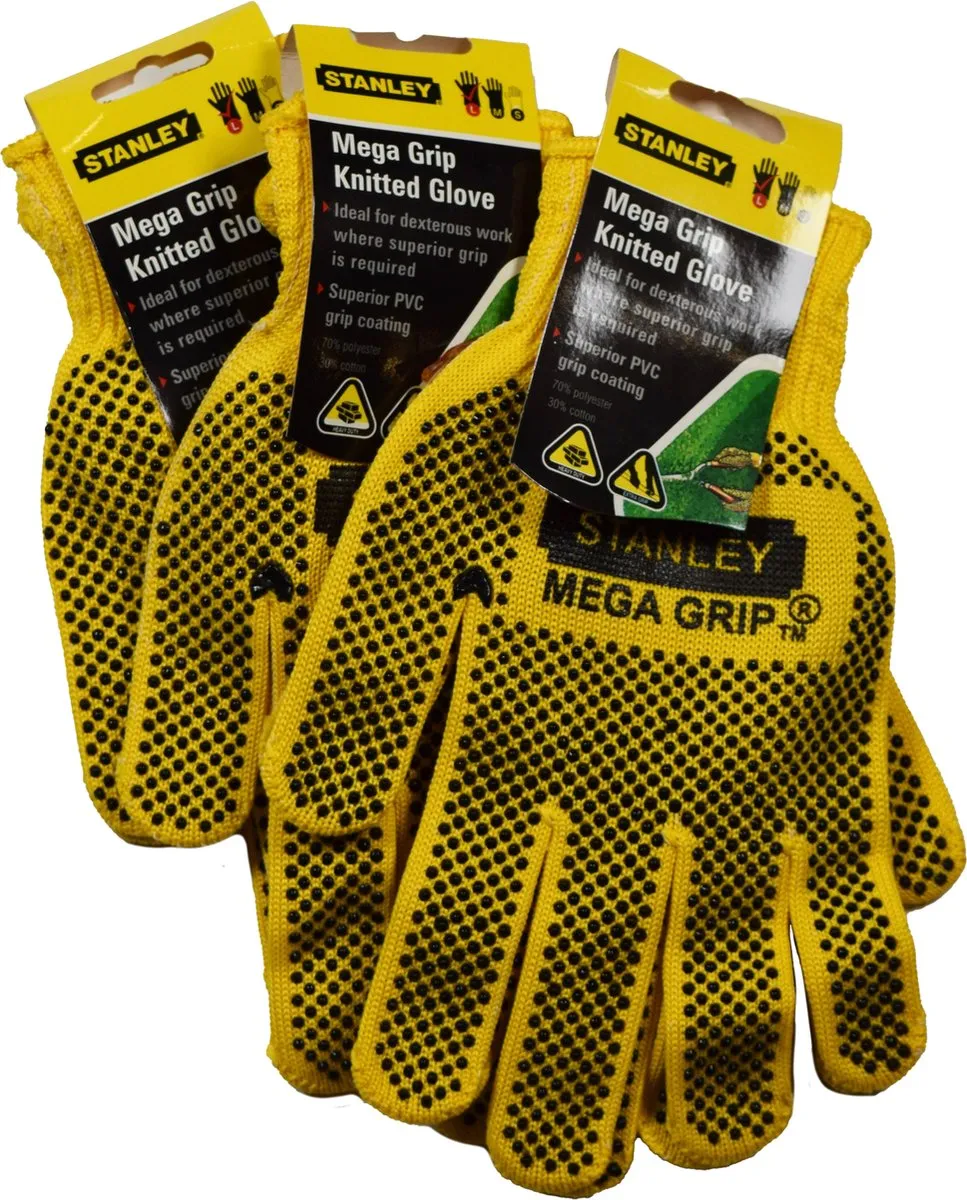 Stanley Mega Grip Werkhandschoenen L
