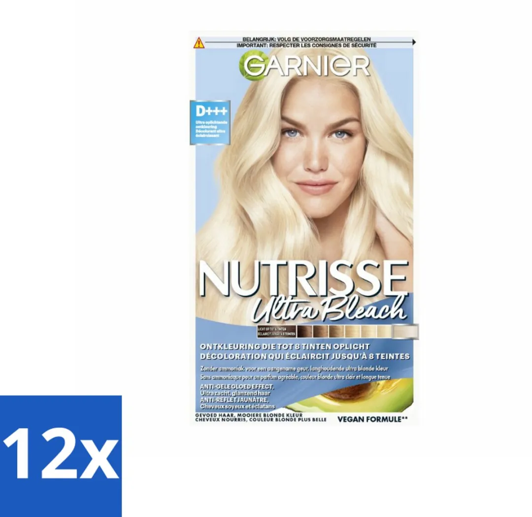 Garnier Nutrisse Ultra BLonde D+++ Ontkleuring 12 Stuks