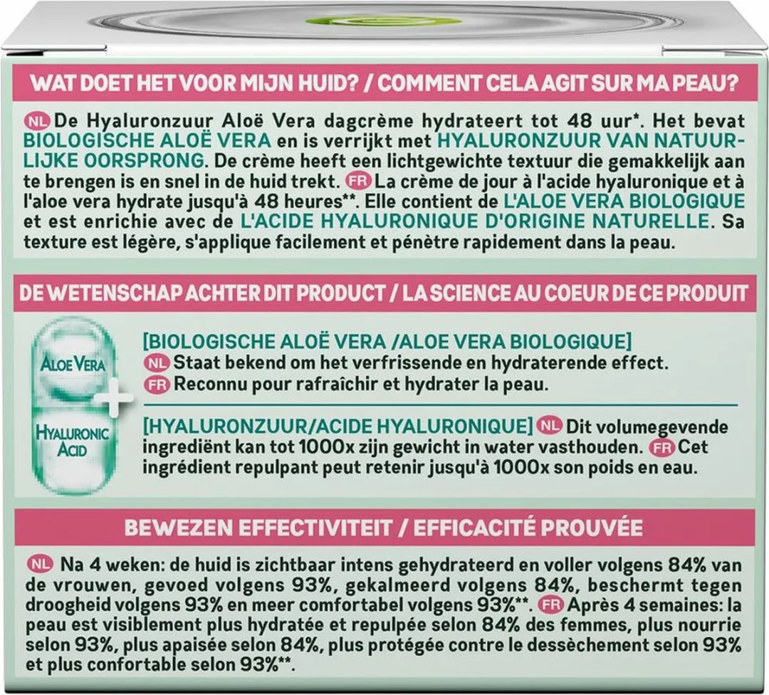 Garnier SkinActive Hyaluronzuur Aloë Vera Dagcrème - 6x50ml