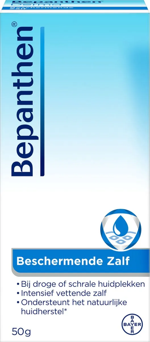 Bepanthen Beschermende Zalf 50g | Intensieve Verzorging voor Droge & Schrale Huid | Zonder Parfum | Met 5% Dexpanthenol