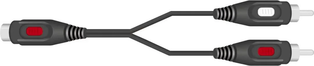 SpeaKa Professional SP-7869924 Cinch Y-adapter - Zwart