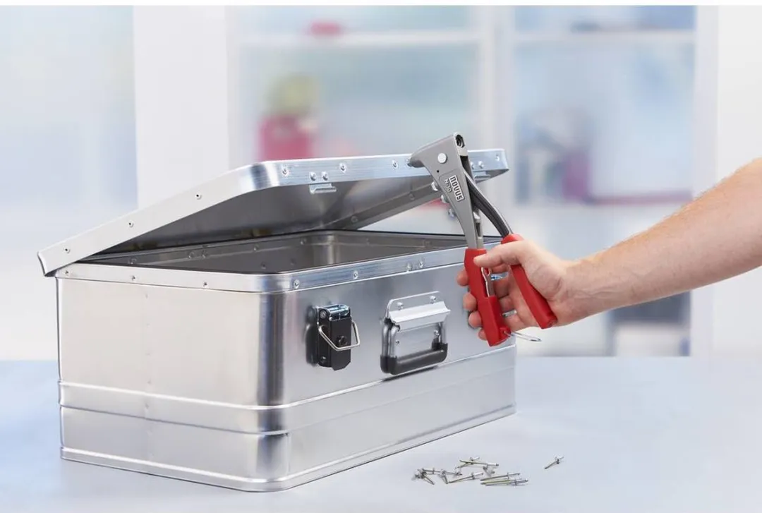 Novus Popnagel pistool N-30 grijs en rood