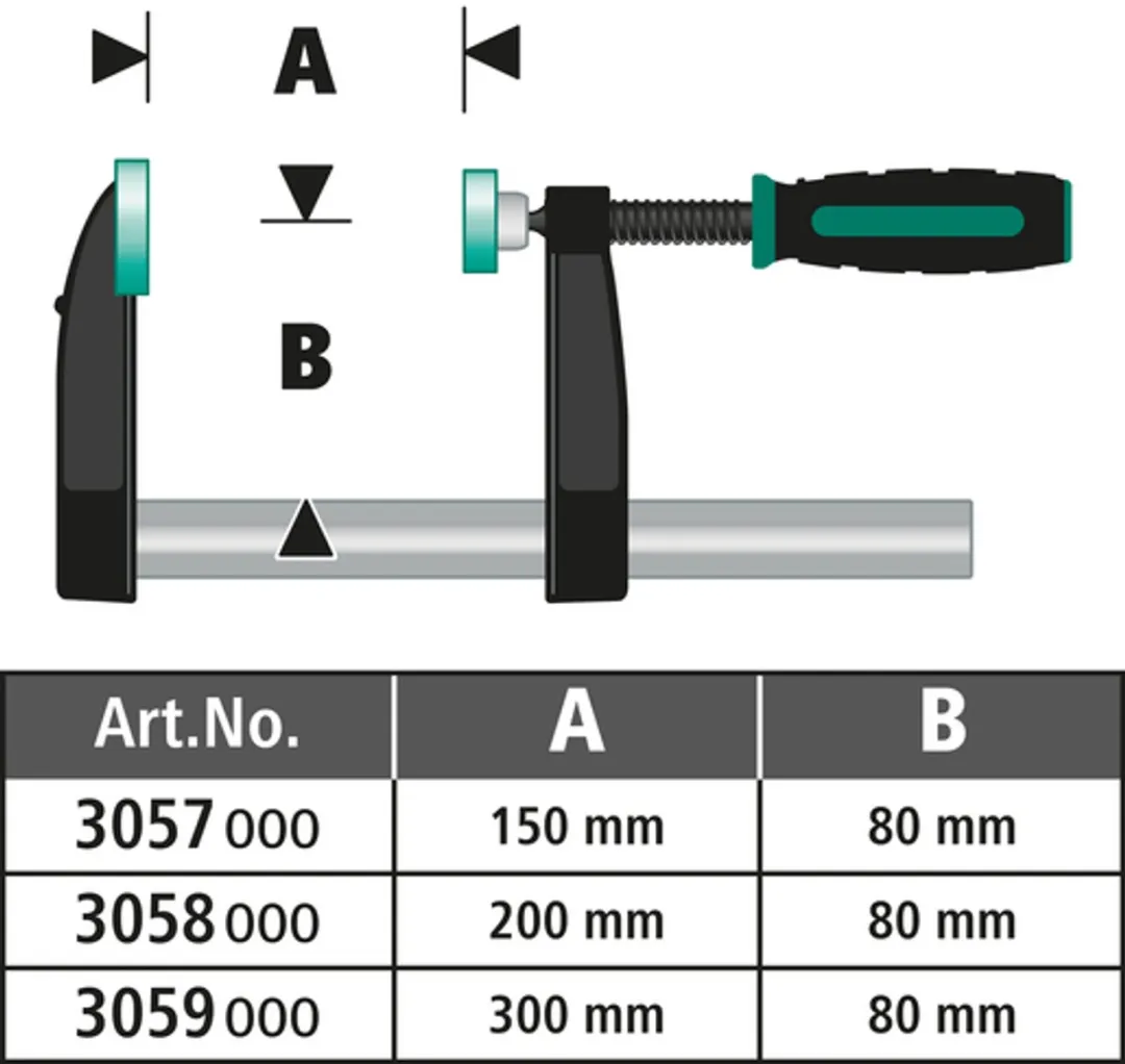Wolfcraft Schroefklem 300mm - Figuurzaagklem