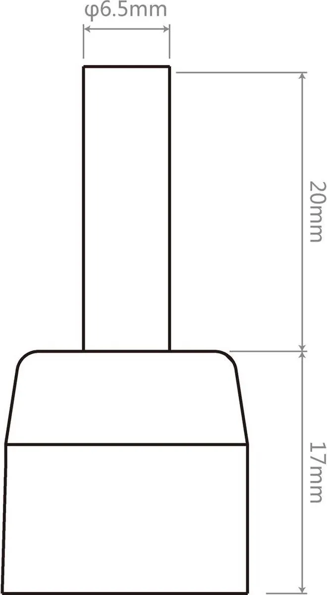 TOOLCRAFT TPS-800HT2 Mondstuk - 6.5mm - 37mm
