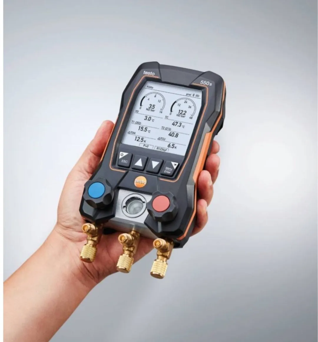 Testo 550s Koelmiddelmeter - Digitale 2-wegs monteurhulp