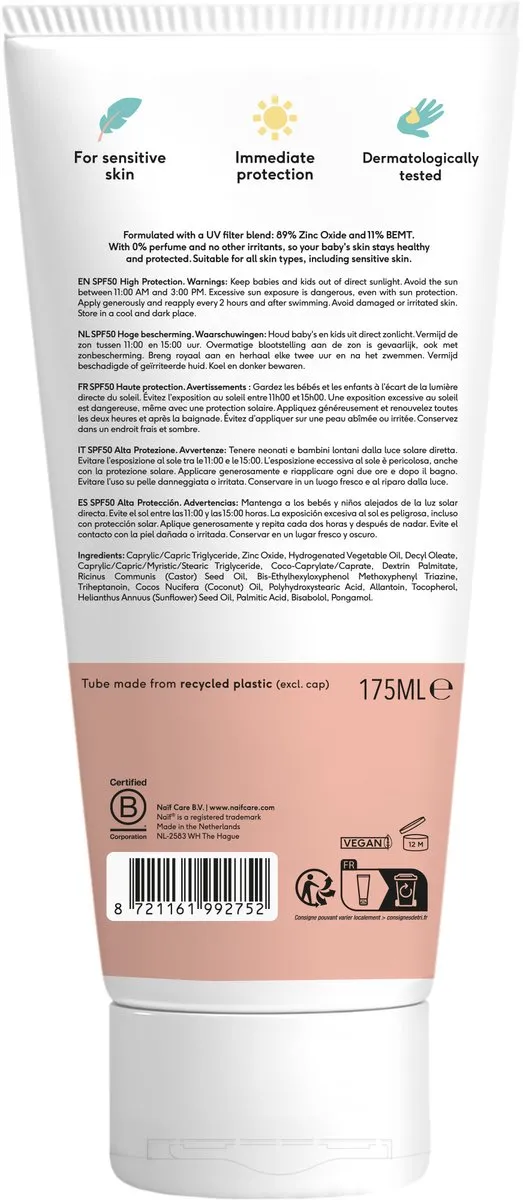 Naïf Mineral Sunscreen SPF50 2x175ml