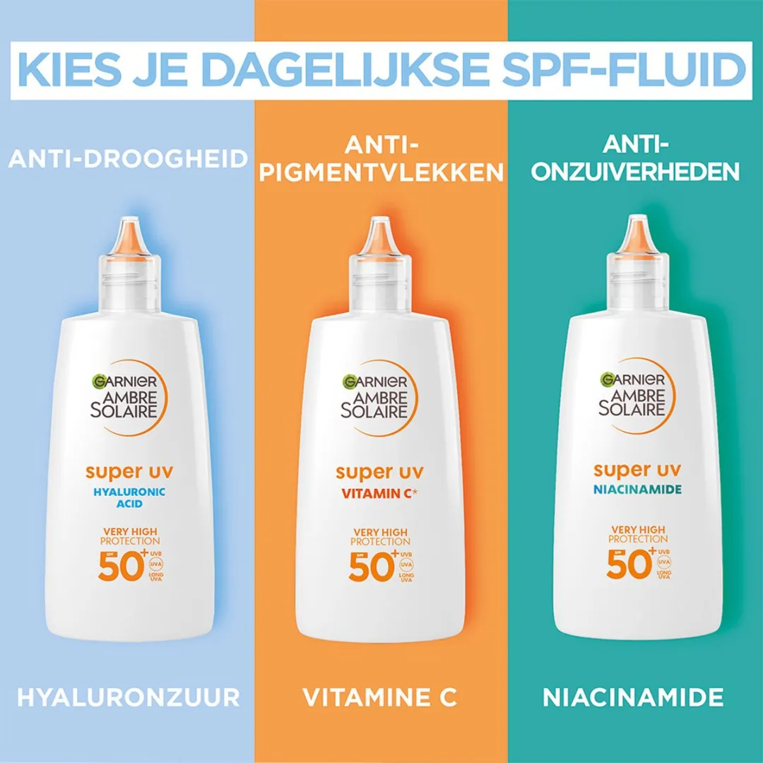 Garnier Ambre Solaire Super UV Hyaluronzuur Fluid SPF50+ 40ml