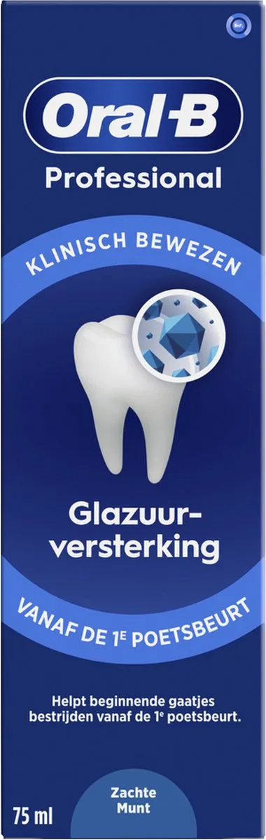 Oral-B Professional Glazuurversterkende Reiniging Munt Tandpasta - 12x75ml