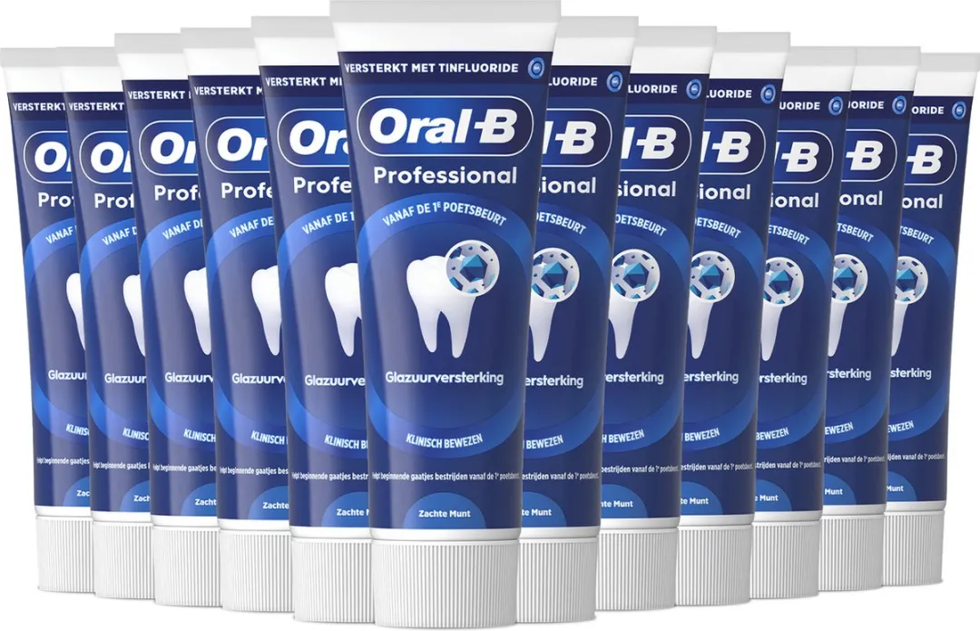 Oral-B Professional Glazuurversterkende Reiniging Munt Tandpasta