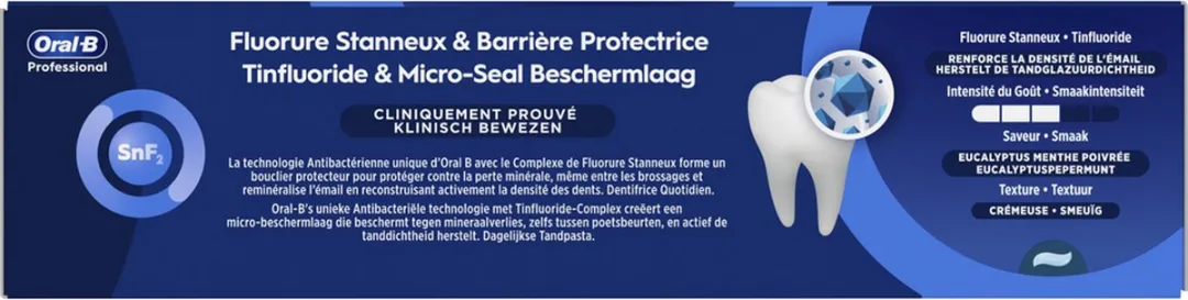 Oral-B Professional Glazuurversterkende Reiniging Munt Tandpasta - 12x75ml