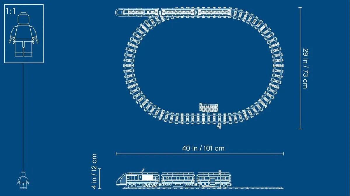 LEGO City Passagierstrein 60197 - 677 Stukken - 4 Minifiguren