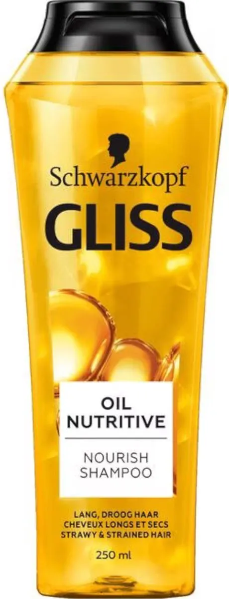 Schwarzkopf Gliss Oil Nutritive Shampoo 250ml - Gekleurd haar