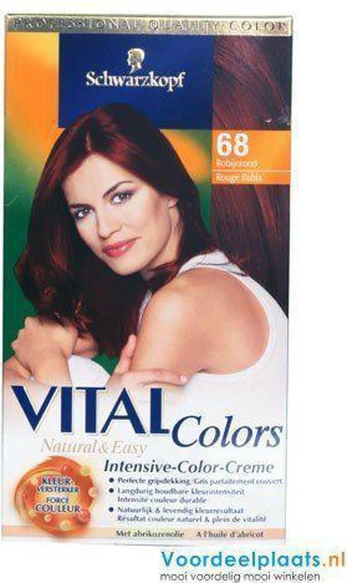 Schwarzkopf Vital Colors 68 Robijn Rood Haarkleuring 145ml