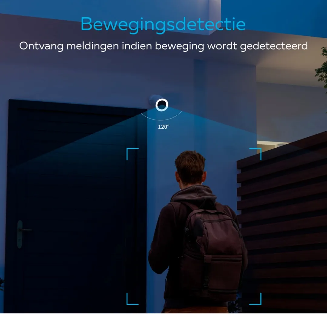 Calex Smart Security 5501000680 WiFi Spotlightcamera - 2K - 2 Stuks - afbeelding 6 van 6