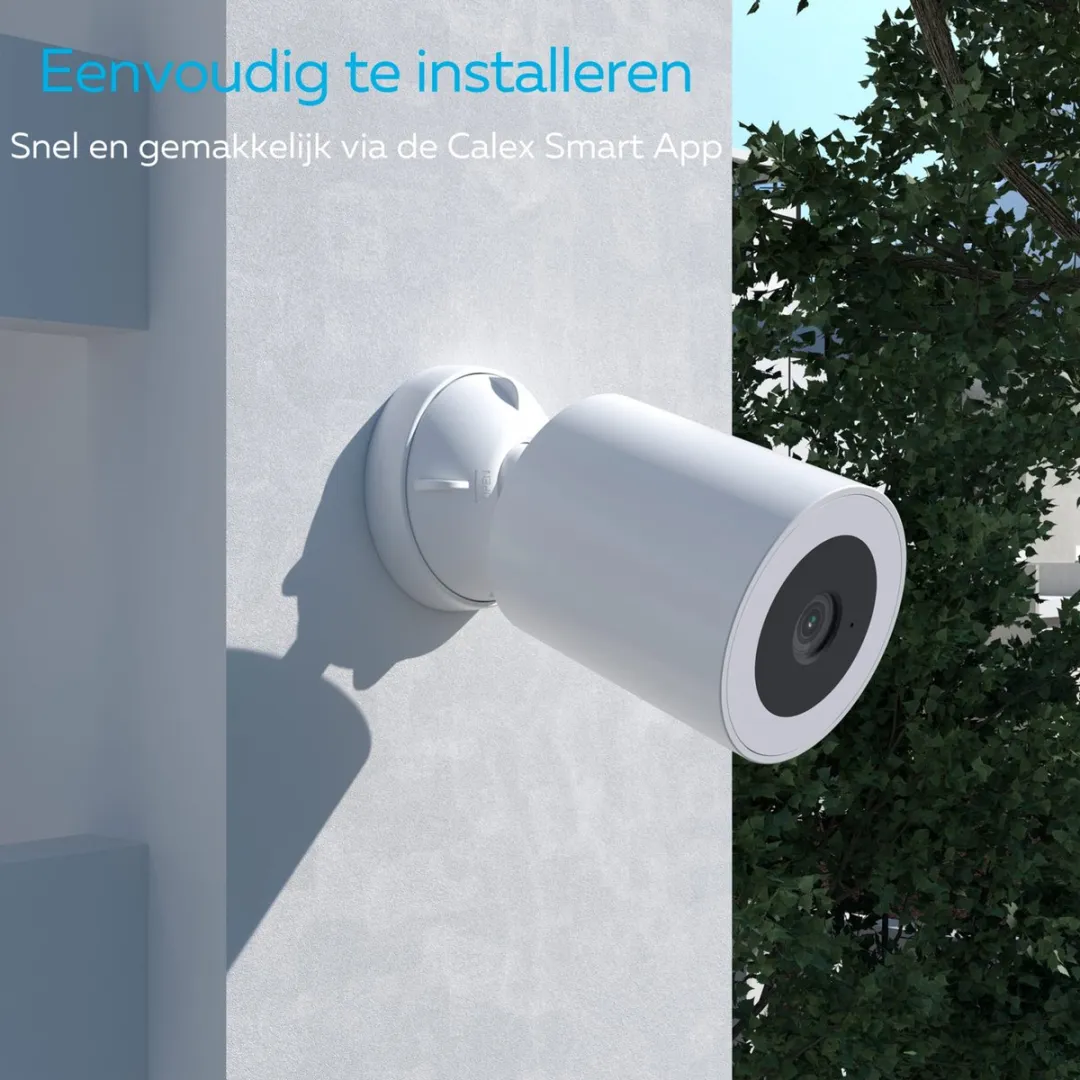 Calex Smart Security 5501000680 WiFi Spotlightcamera - 2K - 2 Stuks