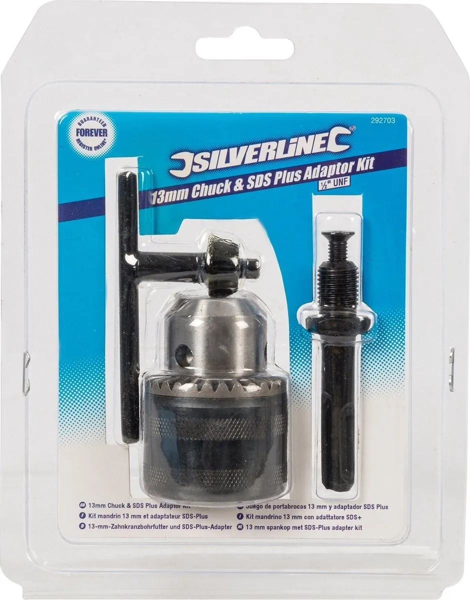 Silverline 13mm SDS-Plus Spankop met UNF-adapter - 1/2''