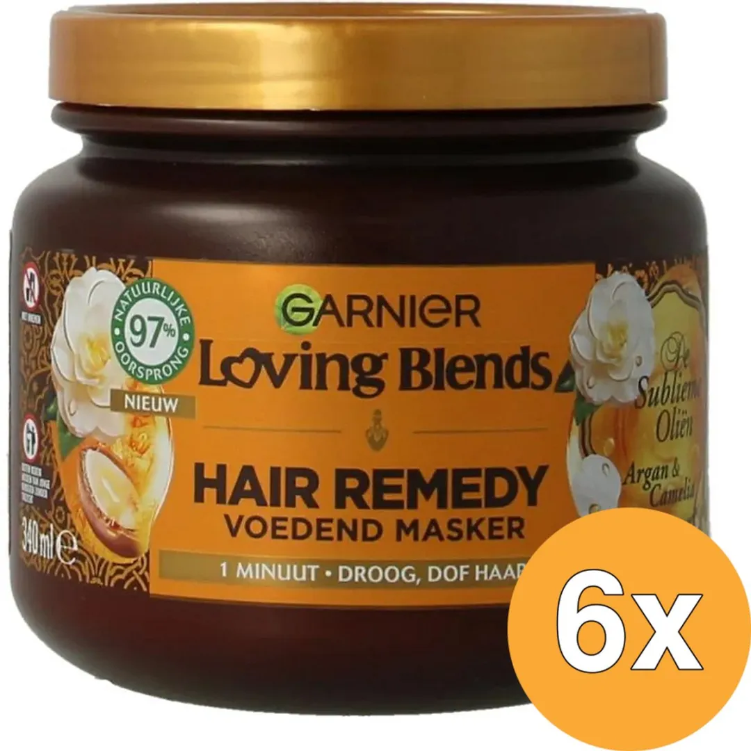 Garnier Loving Blends Honing Goud Haarmasker 2040ml - afbeelding 6 van 6