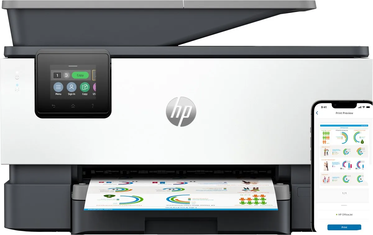 HP OfficeJet Pro 9120b All-in-One Inkjetprinter - Grijs