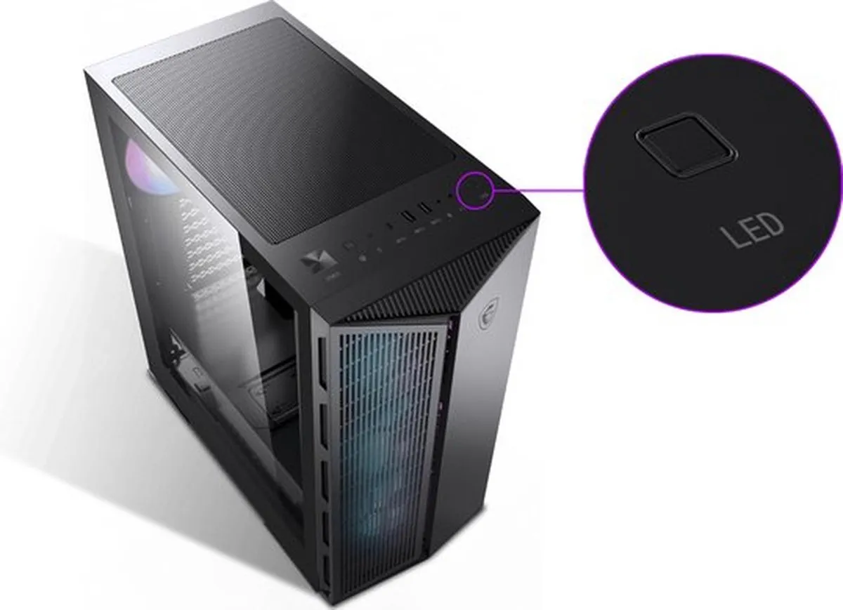 MSI MPG GUNGNIR 111R ATX Behuizing - 4 Ventilatoren - Zwart