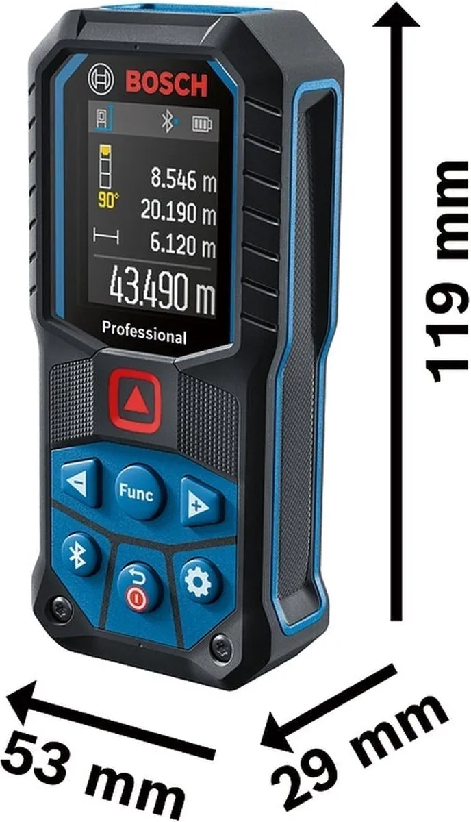 Bosch Professional GLM 50-27 C Laserafstandsmeter - 50m - Rood
