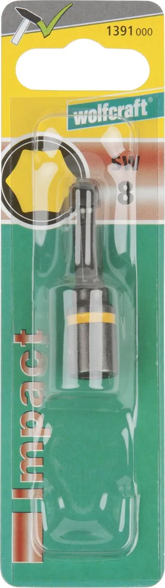 Wolfcraft Dopsleutel Impact 8 CrMo - Grijs/Geel