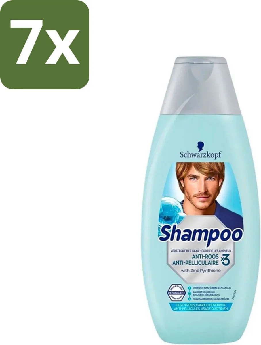 Schwarzkopf Anti-Roos Shampoo 400ml - 7 Stuks