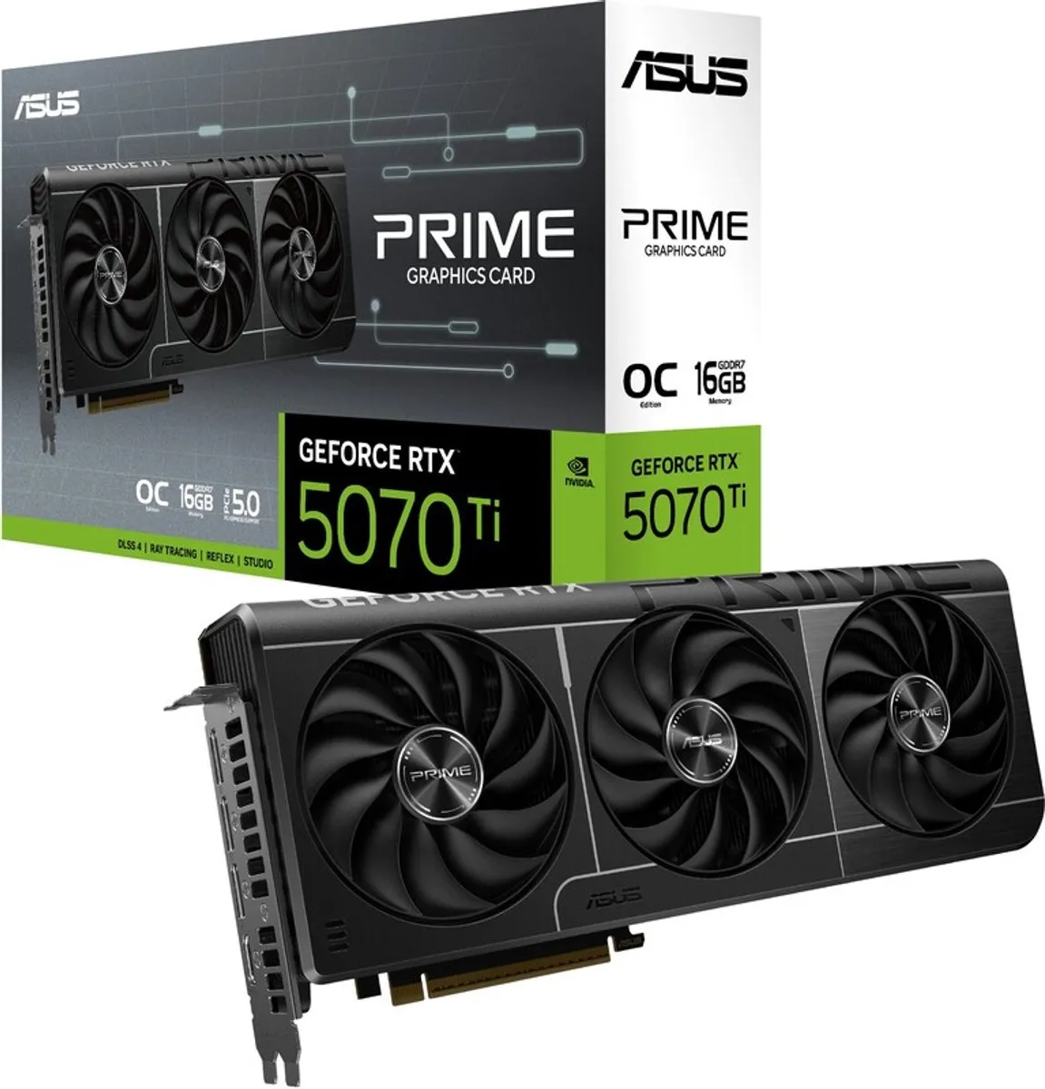 ASUS PRIME RTX 5070 Ti O16G Videokaart - 16GB GDDR7