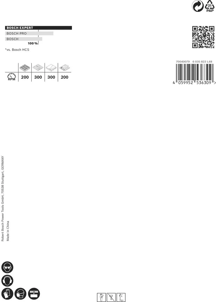 Bosch Professional Expert Gatzaag 121x60mm - 2608900484