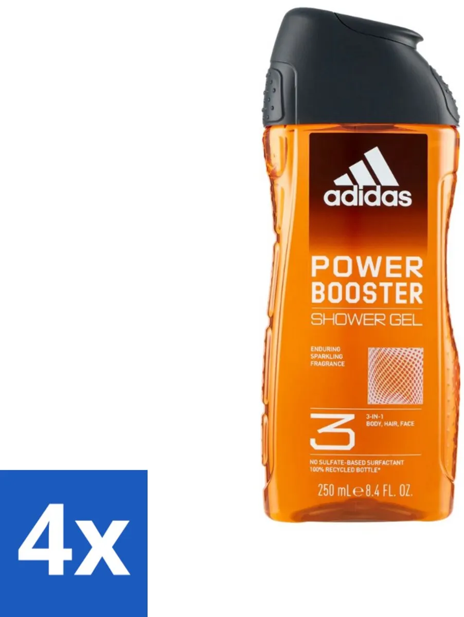 adidas Shower Gel Power Booster 250ml - 4x250ml