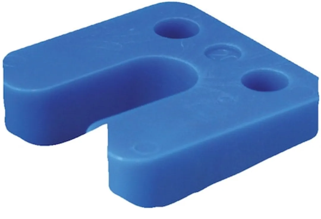 GB Drukplaat met sleuf 70x70mm - Blauw - 48 Stuks